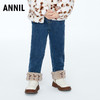 【实体店同款】女童全腰牛仔夹裤2023年冬季新款安奈儿童装XG346800 商品缩略图4