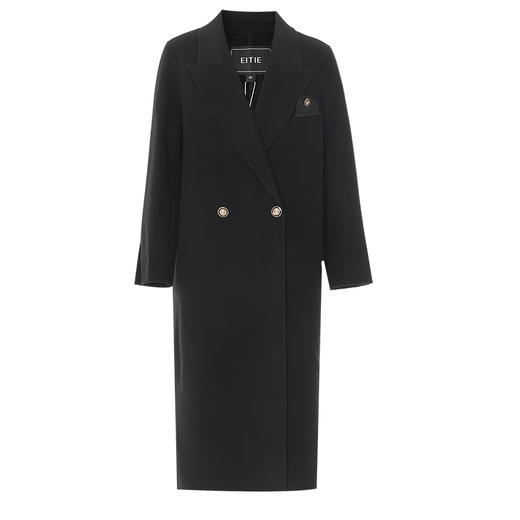 EITIE爱特爱冬季新款保暖绵羊毛中长款外套大衣7214922 商品图5