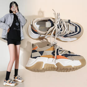 「三款配色！经典潮色」秋季新款厚底老爹鞋女学生休闲鞋韩版运动潮鞋女