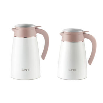 苏泊尔家用办公室大容量热开水保温暖瓶不锈钢保温壶2L樱花粉KC20AP1 商品图5