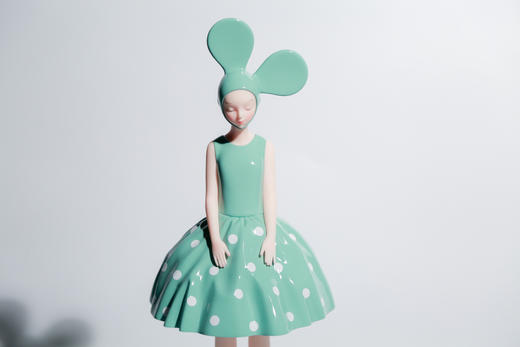 绿白波点-然女孩-500版 商品图1