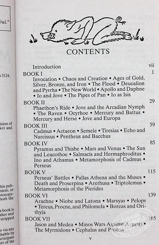 【中商原版】变形记 英文原版小说 The Metamorphoses英文版  Ovid 奥维德代表作品 古希腊罗马神话集 进口英文译本 商品图4