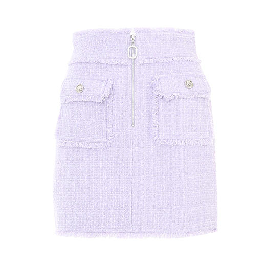 VIMAGE纬漫纪秋季新款高腰拉链带口袋设计小香风半裙V2006613 商品图5