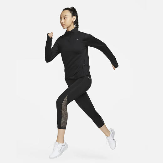 Nike/耐克女子新款 1/4 拉链开襟速干运动跑步上衣长袖FB4317-010 商品图2