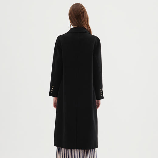 EITIE爱特爱冬季新款保暖绵羊毛中长款外套大衣7214922 商品图4