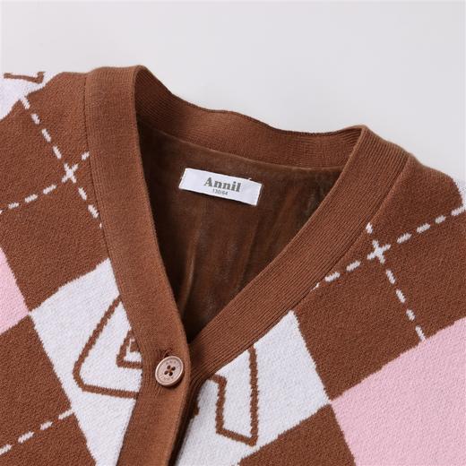 【实体店同款】女童针织开衫2023年冬季新款安奈儿童装AG344726 商品图5