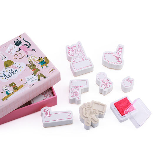 DJECO印章儿童印章学生、手账印章精可爱印章 商品图3