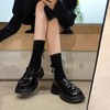 【鞋柜必备款式！超百搭】波士顿学院~复古圆头增高厚底乐福鞋女小皮鞋，复古增高鞋,厚底乐福鞋,显瘦效果,多场合穿着,舒适度高。 商品缩略图0