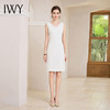 IWY/时尚优雅白色无袖连衣裙女洋气内搭西装裙通勤背心裙修身裙装 Q997 商品缩略图2