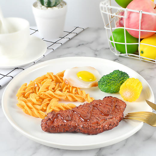 仿真牛排套餐模型餐饮店道具装饰仿真食物配饰假牛排蔬菜玩具 商品图3