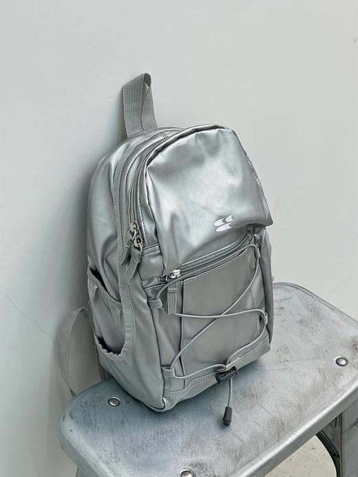 CryingCenter 经典迷你银色登山包野餐包小书包双肩背包 哭喊中心 商品图4