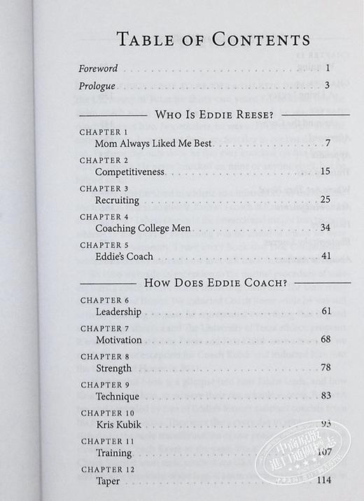 【中商原版】艾迪 里斯 游泳教练教学生活 Eddie Reese Coaching Swimming  Teaching Life 英文原版  Chuck Warner 商品图4