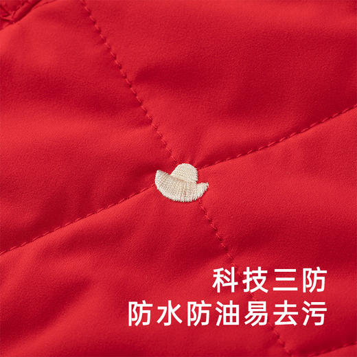 英氏童装新中式喜庆三防卫衣男童女童套头衫秋冬夹棉保暖上衣 商品图3