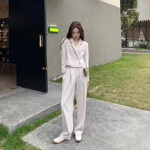 金蘑菇菇 /不加班西装2.0 时尚醋酸韩版宽松气质通勤时尚套装 商品图0