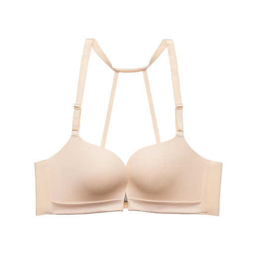 都市丽人无钢圈痕泳布A杯中厚B杯薄常规文胸内衣无钢圈前扣式LB32Z6 商品图2