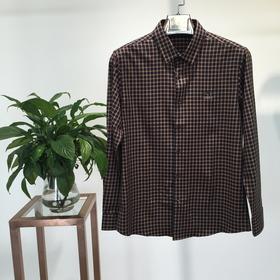 男士衬衫长袖翻领新款格子时尚休闲上衣  SH-AF7001