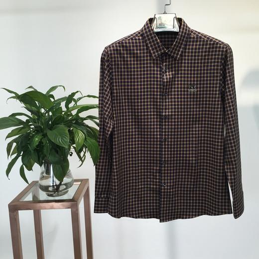 男士衬衫长袖翻领新款格子时尚休闲上衣  SH-AF7001 商品图0