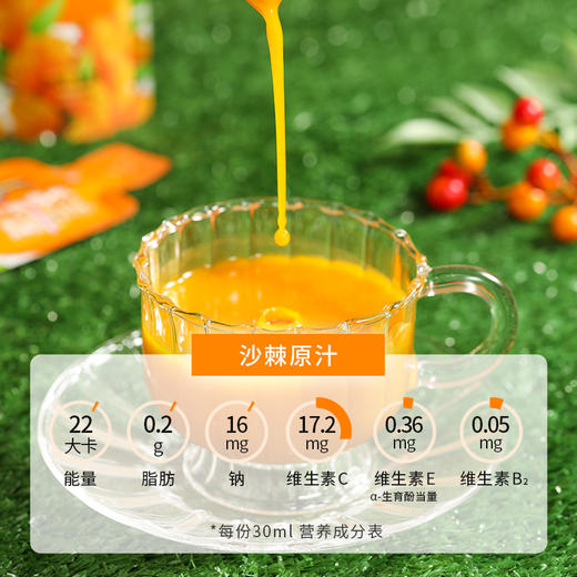 专属 低卡博士沙棘原浆鲜果生榨NFC果汁 商品图1