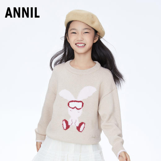 【实体店同款】女童毛衣针织衫新款冬装羊毛安奈儿童装AG344730 商品图1