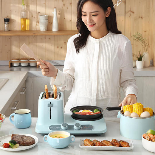 【样品清仓】Donlim/东菱 三合一多功能早餐机多士炉家用烤面包吐司机DL-3405（不支持退换）[福利品] 商品图3