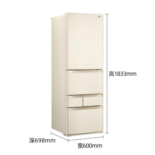 东芝/冰箱/GR-RM436WE-PG2B7 商品图1