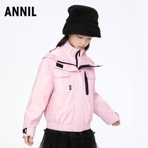 【实体店同款】女童立领加厚保暖两件套安奈儿童装AG345605 商品图1
