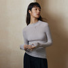 IN AND ON可机洗绵羊毛无缝一体打底衫女2023秋季半高领羊毛衫三种领型 商品缩略图4