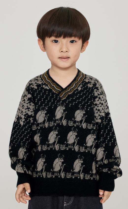 jnby  23年冬款   长袖套头毛衫  1N0310910 商品图5