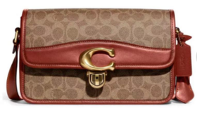 COACH棕拼红色C6639