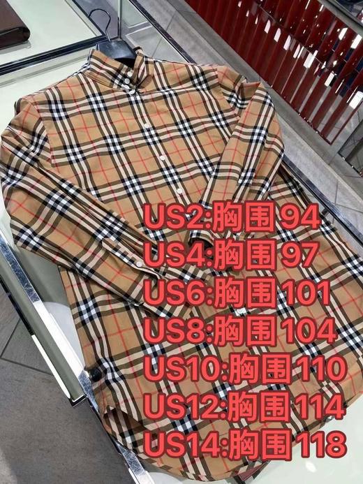 美国直邮2399元得Burberry巴宝莉 新款 经典黄格纹女士衬衫 万年经典款来了 一直问我的朋友快下手吧！美国代购，无中文标签，介意慎拍 商品图7