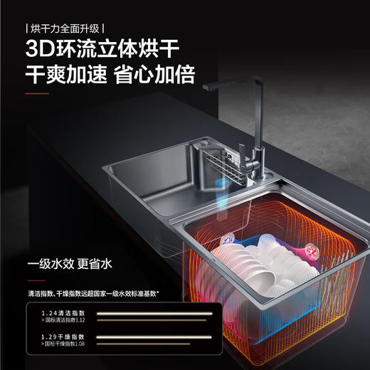 方太/洗碗机/03-E5/嵌入式全净透空化全自动三合一家用水槽洗碗洗碗机 (右侧洗碗机) 商品图5