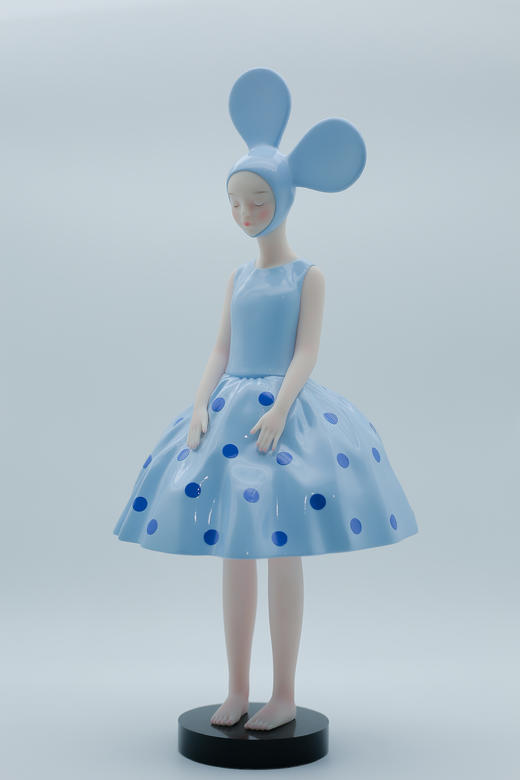 深蓝波点-然女孩 商品图6