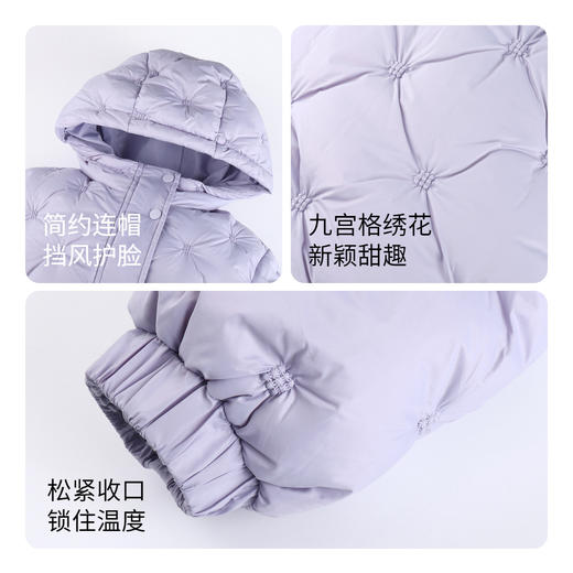 【御寒-5~5℃】女童中长款羽绒服冬外套安奈儿童装EG345198 商品图2