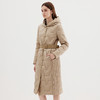 EITIE爱特爱冬季新款女装修身显瘦长款连帽保暖羽绒服7211908 商品缩略图9