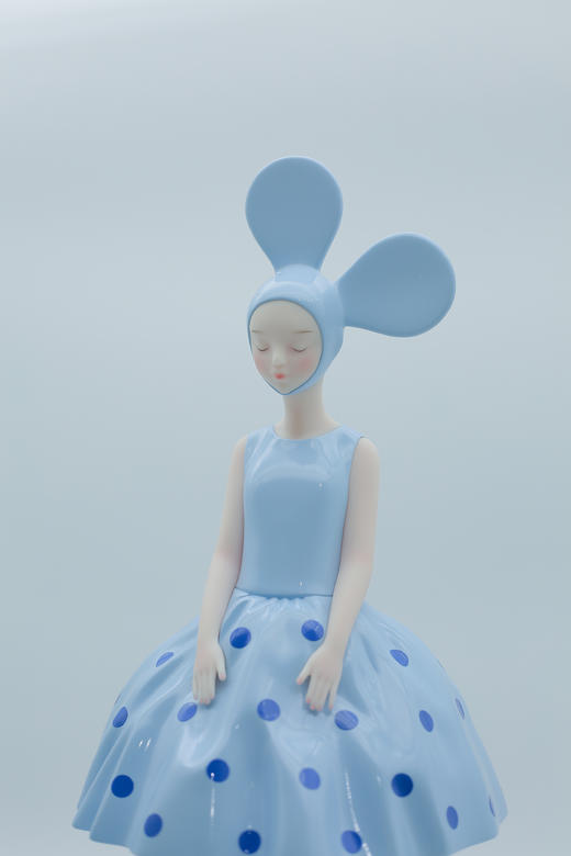 深蓝波点-然女孩 商品图2