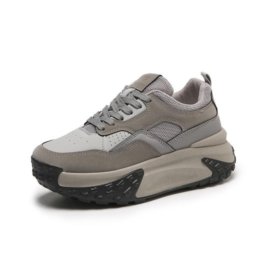 「两款配色」秋冬新款厚底老爹鞋 女学生松糕休闲运动鞋 商品图4