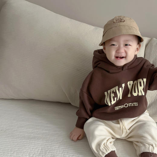 【选用柔软的材质，给宝宝提供温暖保护！】男童宝宝秋装衣服韩版童装儿童套装秋款婴幼儿连帽卫衣长裤lm 商品图6
