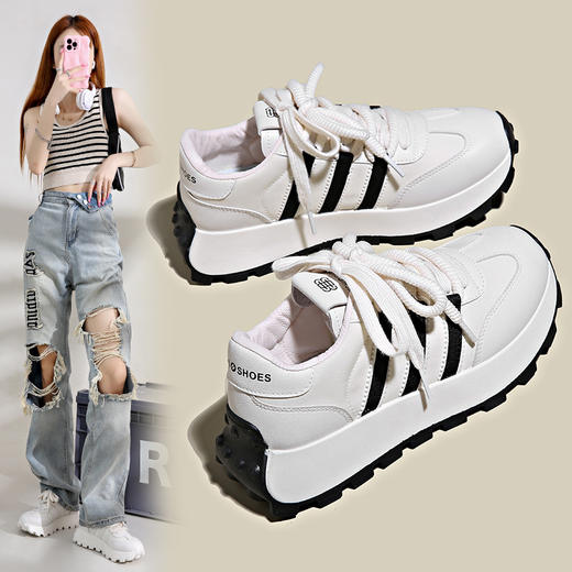 「两款配色」2023秋季新款阿甘鞋 厚底休闲跑鞋韩版日常休闲鞋ins潮鞋 商品图0