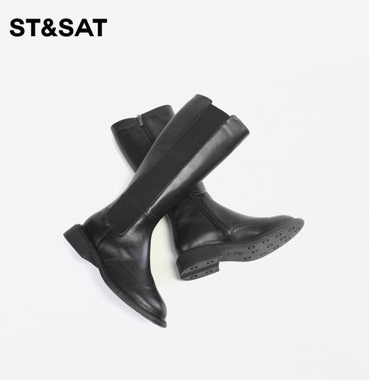 星期六时尚厚底骑士靴长筒靴SS34117547 商品图7