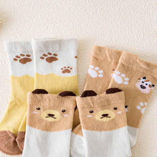 【29.9/三件，拍一发三！】新款婴儿袜卡通奶牛袜子男女宝宝中筒袜百搭宝宝袜子童袜lm 商品图3