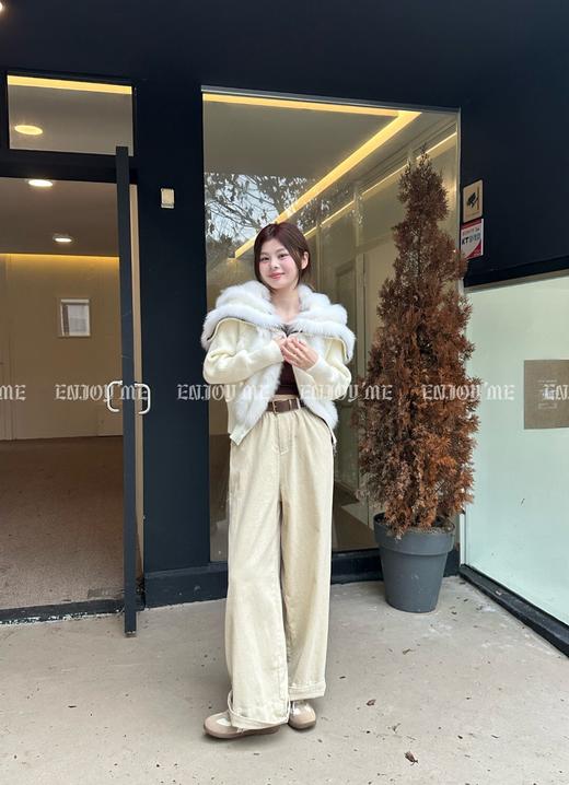 【门店同款】秋季实用主义-翻边灯芯绒阔腿裤 154569646 商品图0