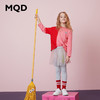 【MQD】童装女童T恤春秋季新款字母条纹拼接圆领宽松胶印落肩上衣 商品缩略图2
