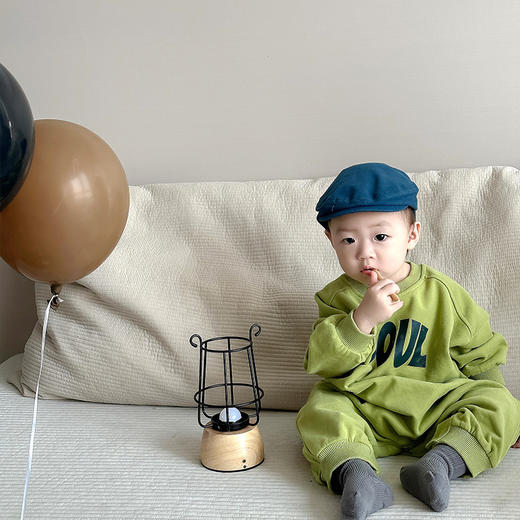 【连体设计方便穿脱，有效保暖，并具备透气性！】婴儿外出服秋款韩版童装秋季爬服宝宝衣服秋装男女童连体包屁哈衣 商品图5