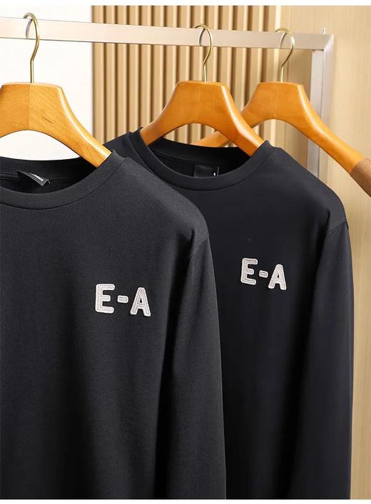 柜2800！阿尼玛同款男士贴布绣休闲圆领毛圈卫衣 商品图1