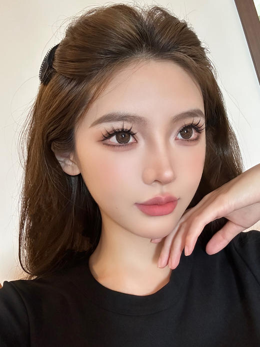 winni日抛 姜饼浣熊D18/肉肉熊咪D20/小羊松饼D21卷毛咩咩D25 14.5mm 日抛无售后！！ 非离子  棕/灰 商品图5