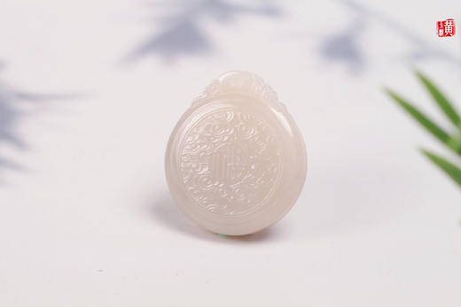 和田藕粉玉布袋佛  配精美挂绳 商品图1