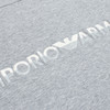 EMPORIO ARMANI 阿玛尼 男士棉质字母徽标印花连帽卫衣 浅灰色 6R1MCM 1JHSZ 0630 商品缩略图3