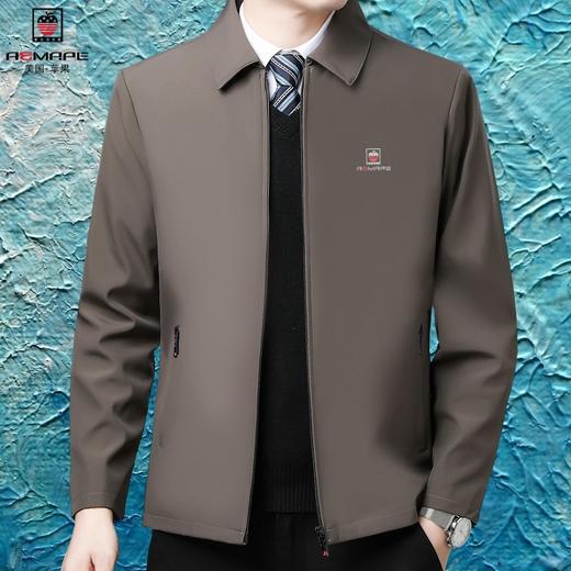 DD-美国苹果夹克男春秋中老年宽松休闲爸爸装上档次大码翻领外套上衣 商品图4