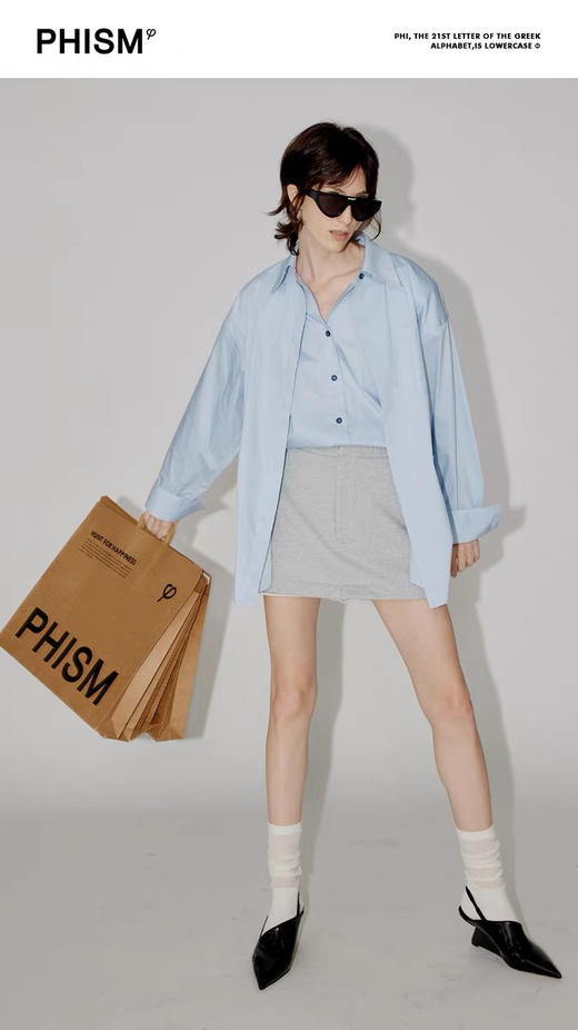 假两件结构衬衫 商品图0