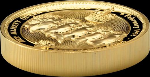 【预定】2022年怀念英女王伊丽莎白二世弧形高浮雕精制纪念币 商品图2